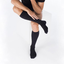Legger Zen Chausettes de compression pieds fermés Classe 2 Noir - Taille 4+ Long