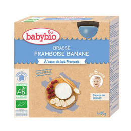 BabyBio Brassé Végétal Avoine Banane BIO - 4x85g