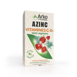 Arkopharma Azinc Vitamine C + D3 - 20 comprimés
