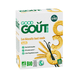 Good Goût Biscuits BIO tout ronds Vanille - 80 g