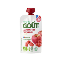 Good Goût Gourde de Fruits BIO Pomme Framboise - 120g