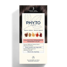 Phyto color  Kit de coloration permanente - 3 Châtain foncé
