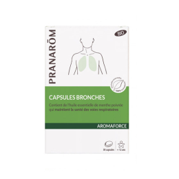 Pranarôm Aromaforce Capsules bronches BIO - 30 capsules
