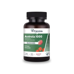 Acérola 1000 mg Goût Cerise  - 20 gummies