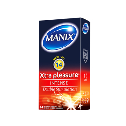 Manix Xtra pleasure intense double stimulation - 14 préservatifs