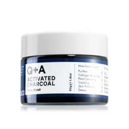 Q+A Skincare Activated Charcoal Face Mask - 50g