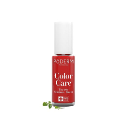 Poderm Color Care Vernis à ongles Teinte Rouge Puissant - 8ml