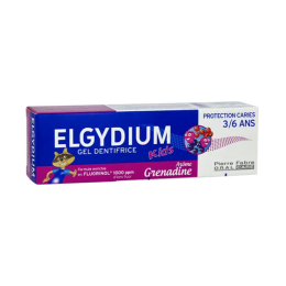 Elgydium Kids Dentifrice Enfant 3/6 ans Grenadine - 50 ml