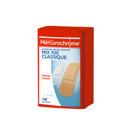 Mercurochrome mix 100 classique - 100 pansements