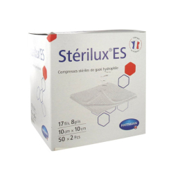 Stérilux ES compresses à gaze - 50x2 compresses