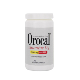 Orocal Vitamine D3 500 Mg/400 U.I., Comprimé A Sucer