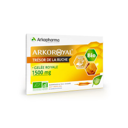 Arkopharma Arkoroyal Gelée Royale 1500 mg BIO - 20 ampoules