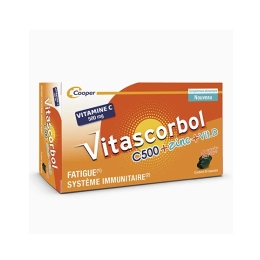 Vitascorbol C500 + Zinc + Vitamine D - 30 capsules