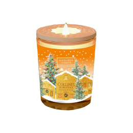 Collines de Provence Bougie Parfumée Mandarine Confite Noël - 180g