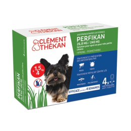 Clément Thékan Perkifan chiens 1,5 - 4 kg - 4 pipettes