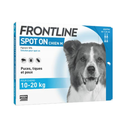 Frontline Spot-On Chien M 10 à 20 kg - 4 x 1.34 ml