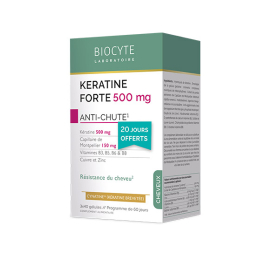 Biocyte Kératine Forte 500 mg Anti-chute - 3 x 40 gélules