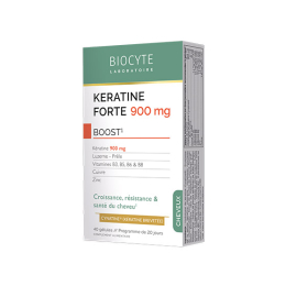 Biocyte Kératine Forte 900 mg Boost - 40 gélules