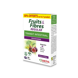 Ortis Fruits & Fibre Regular - 2x30 comprimés