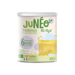 Junéo Riz Céréales à Complément Protéinique Sans lactose 6 mois - 900g