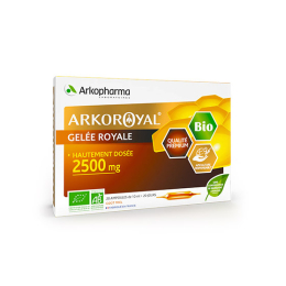 Arkopharma Arkoroyal Gelée Royale 2500 mg BIO - 20 ampoules