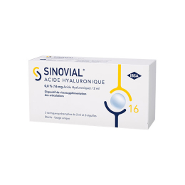 Sinovial Injections d'acide hyaluronique - 3 seringues préremplies de 2ml