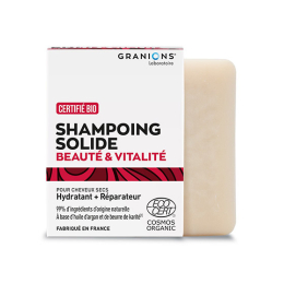 Granions Shampooing solide BIO Beauté et vitalité - 80g