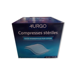 URGO compresse stérile 10 x 10 cm 50 sachets de 2