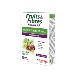 Ortis Fruits&fibres Regular Transit intestinal programme - 45 comprimés