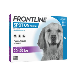 Frontline Spot-On  Chien L 20 à 40 kg - 6 x 2.68 ml
