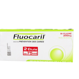 Fluocaril Bifluore 250mg Menthe pâte dentifrice - 2x75ml