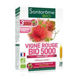 Santarome vigne rouge BIO 5000 - 20 ampoules