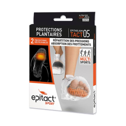 Epitact Protections Plantaires Sport - Noir - Taille M - 2 Protections