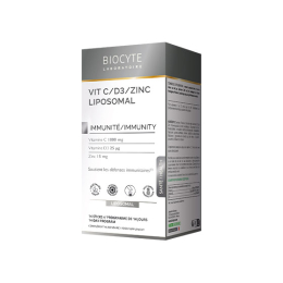 Biocyte Longevity Vit C/D3/Zinc Liposomal - 14 Sticks