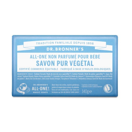 DR. Bronner's Pain de Savon Non Parfumé BIO - 140g