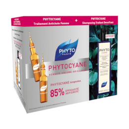 Phyto Phytocyane Traitement anti-chute femme - 12x7,5ml + Shampooing Cyane OFFERT
