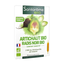 Santarome artichaut et radis noir bio - 20 ampoules