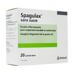Spagulax sans sucre poudre effervescente - 20 sachets