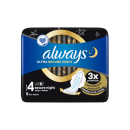 Always Ultra Secure Night Taille 4 - 9 serviettes