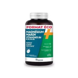 Magnésium Marin et Vitamines B Format Eco - 60 comprimés effervescents