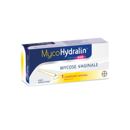 MycoHydralin mycose vaginale 500mg  - 1 comprimé vaginal