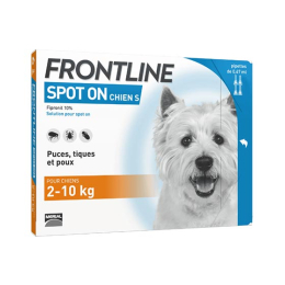 Frontline Spot-On Chien S 2 à 10 kg - 4 x 0.67 ml