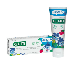 GUM Junior 6ans et + Dentifrice goût Fraise - 50 ml