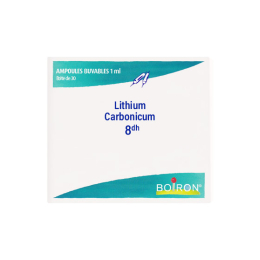 Boiron Lithium Carbonicum 8DH Ampoules buvables - 30 ampoules