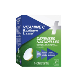 Nutrisanté vitamine C + probiotiques - 24 comprimés à croquer