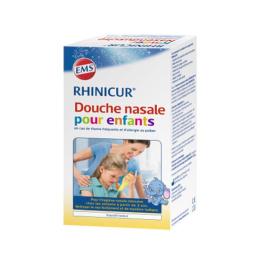 Rhinicur Douche nasale Enfant + 4 sachets de sels de rinçage nasal