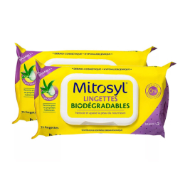 Mitosyl Lingettes biodégradables - 2x72 lingettes