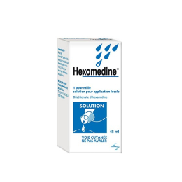 Hexomedine 1 pour mille solution - 45ml