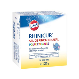 Rhinicur sel de rinçage nasal pour enfants - 20 sachets