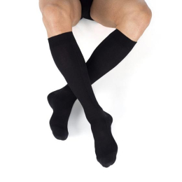 Legger Fine Chaussettes de compression pieds fermés Classe 2 Noir - Taille 2 long